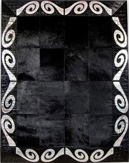 Tapis Noir & Argent