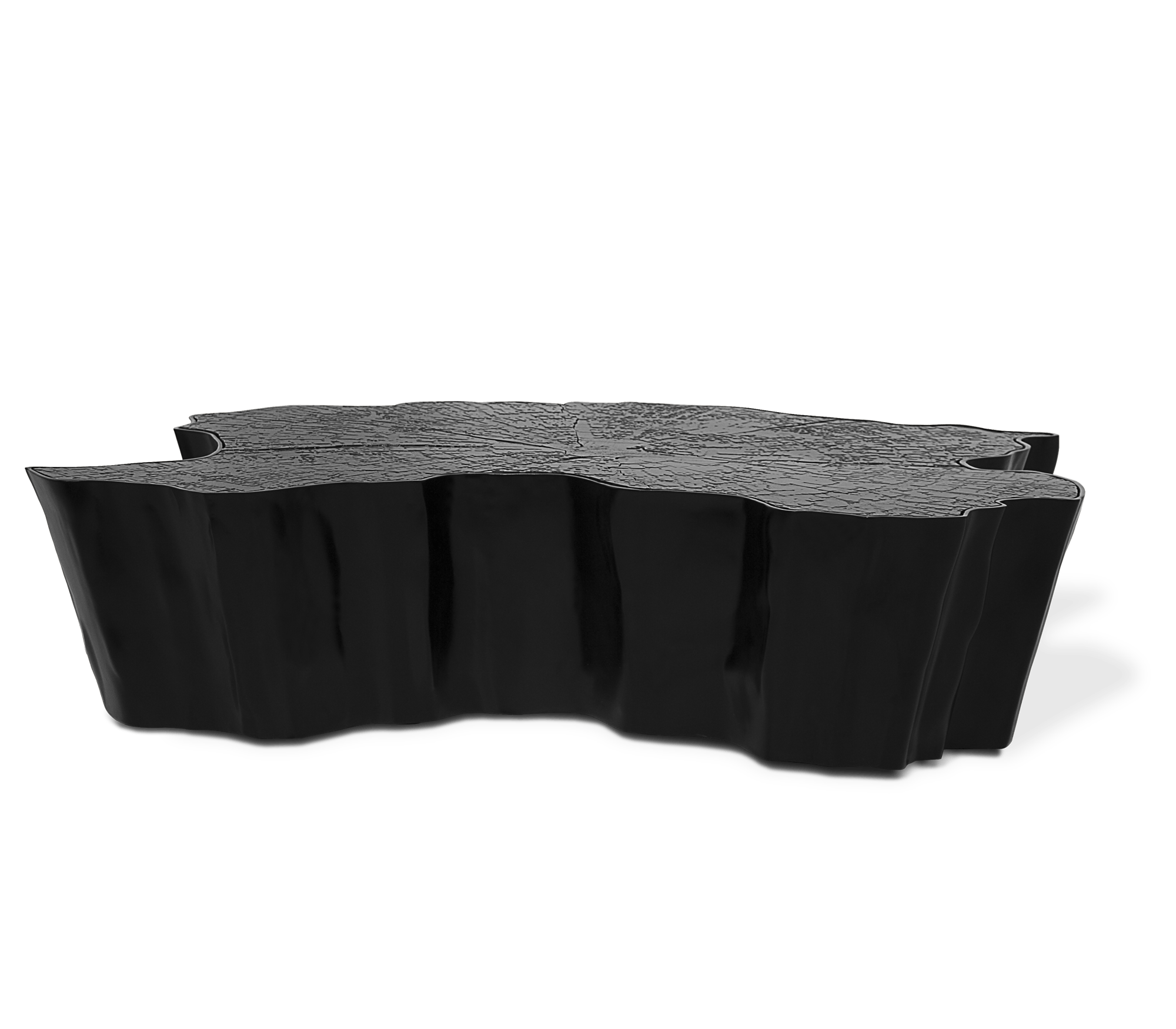 Table Basse Eden Noire | Dimensions: L 123 x P 102 x H 30 cm