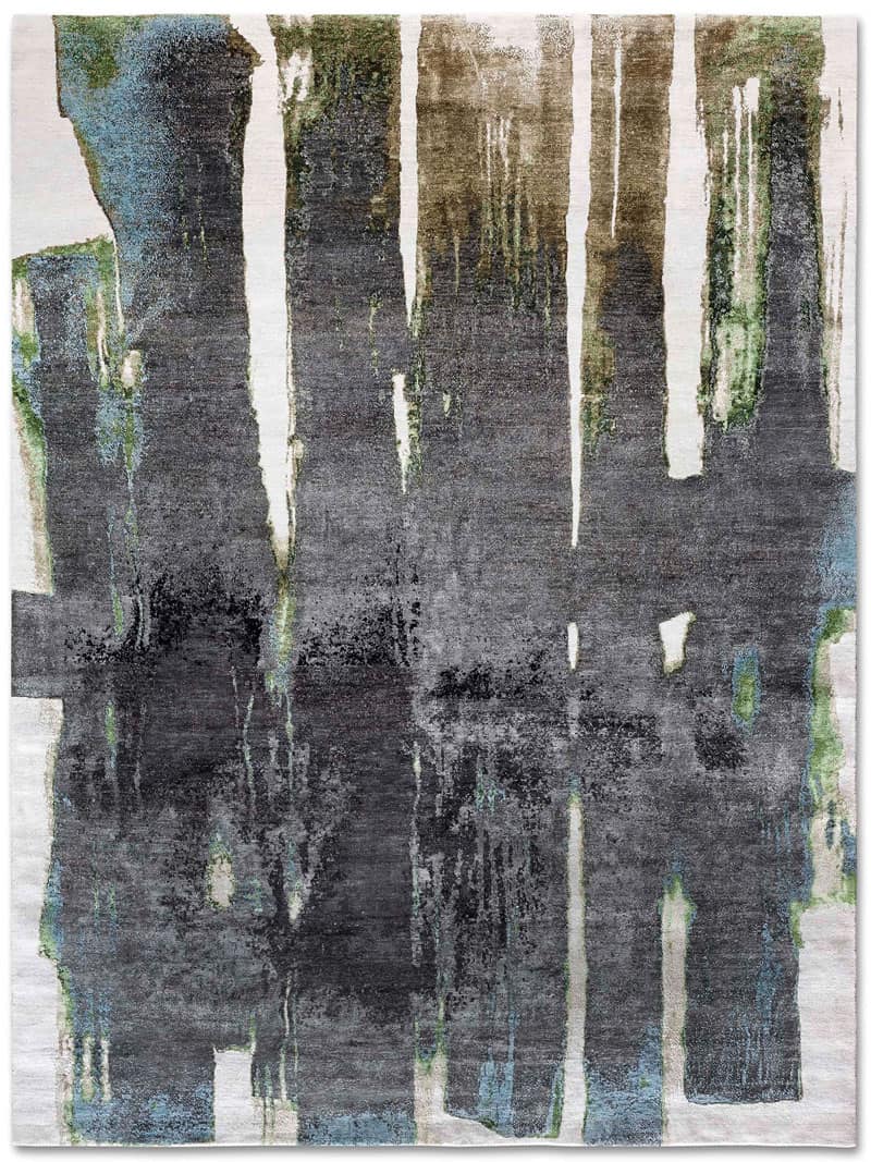 Tapis No. 04 Noir sur Beige