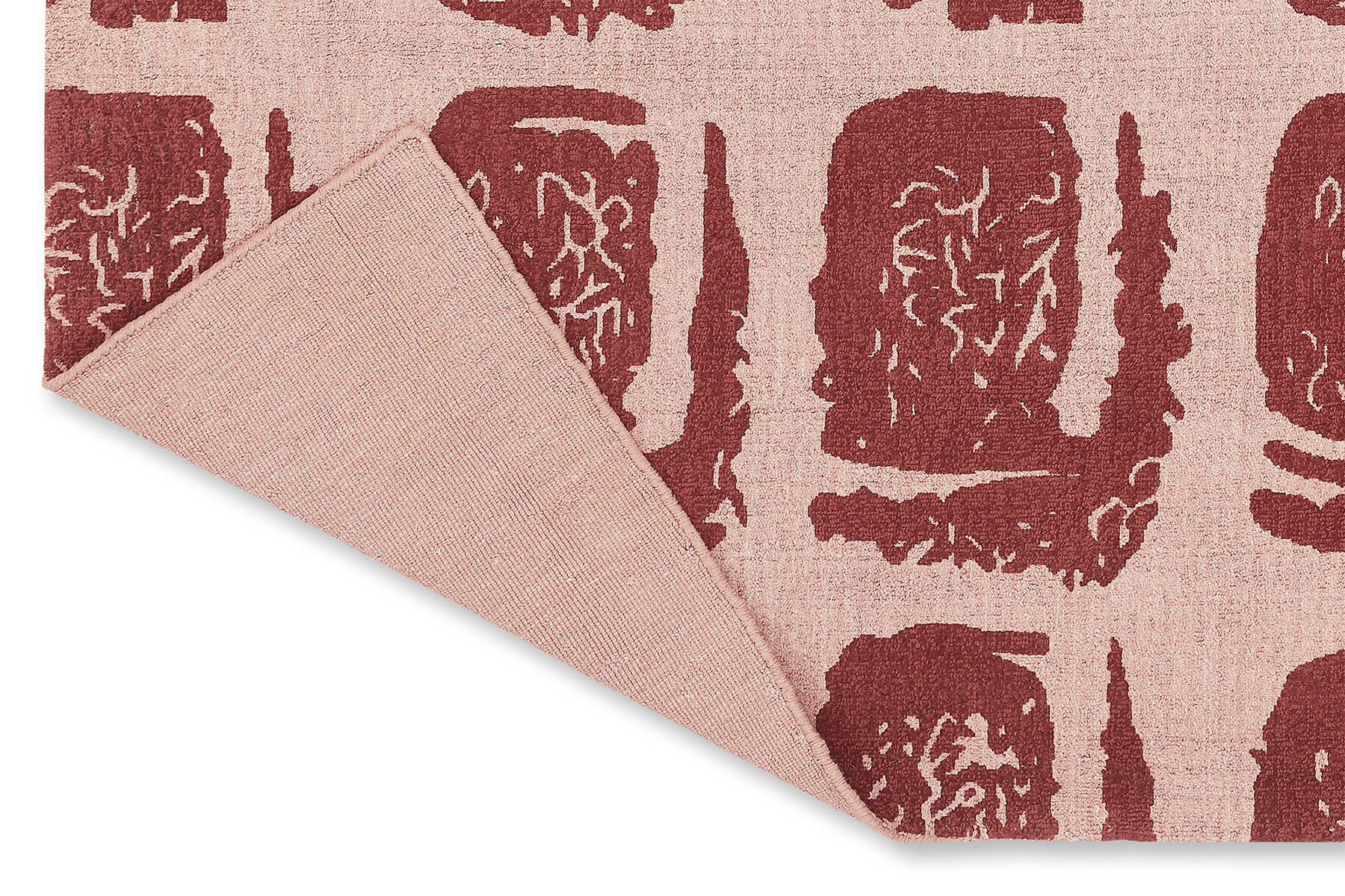 Tapis Woodblock Rouge