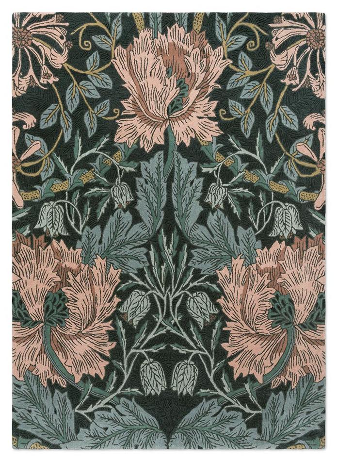 Honeysuckle & Tulip Teal Tapis