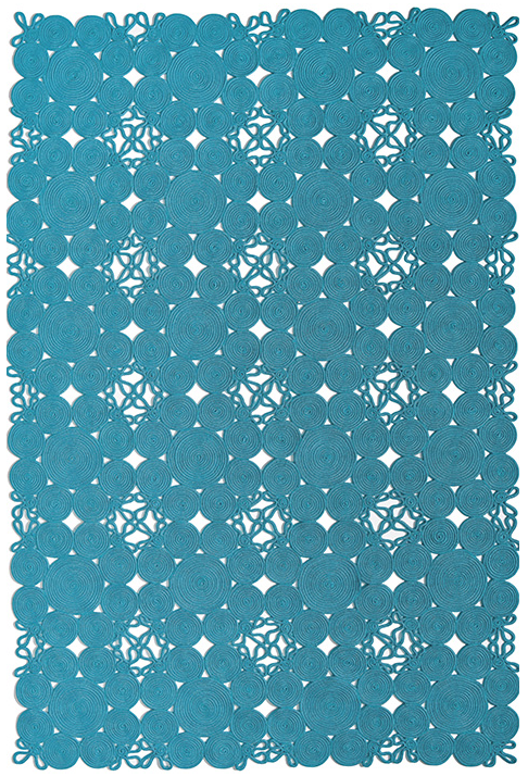 Tapis Alyssa Join Bleu Sarcelle