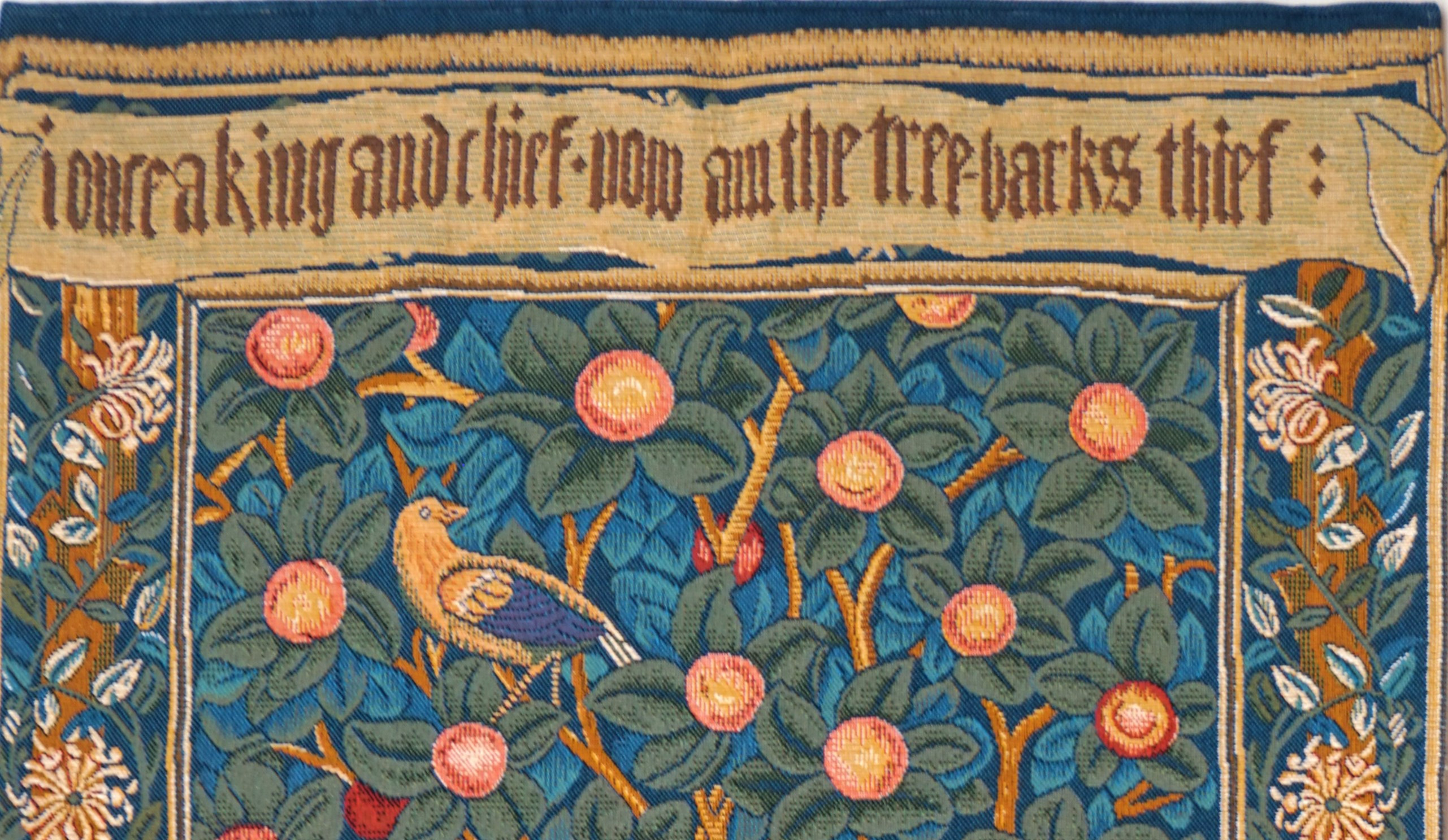 Tapisserie Le Pic-Vert, avec Parchemin, William Morris
