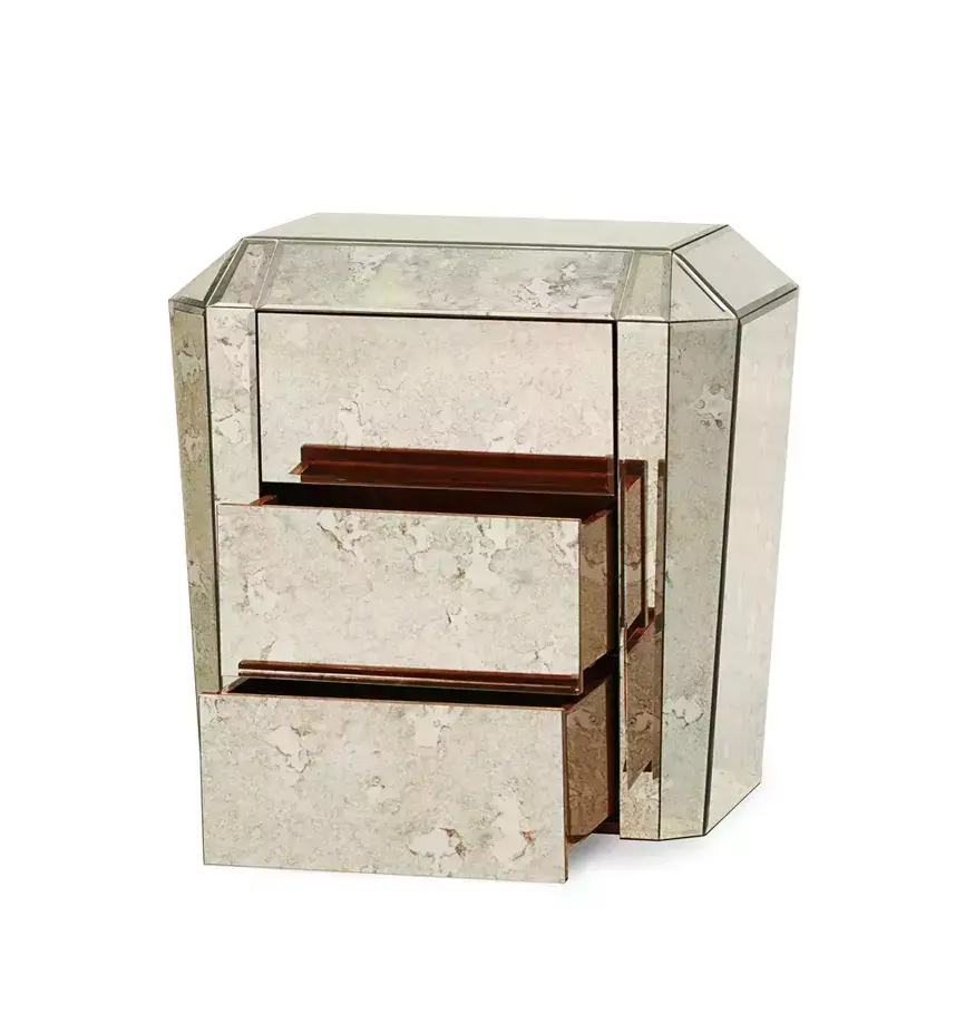 Table de Chevet Tamara 3 Tiroirs