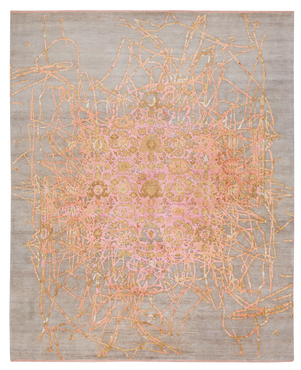 Tapis Bidjar Muted 2 Marron Rose