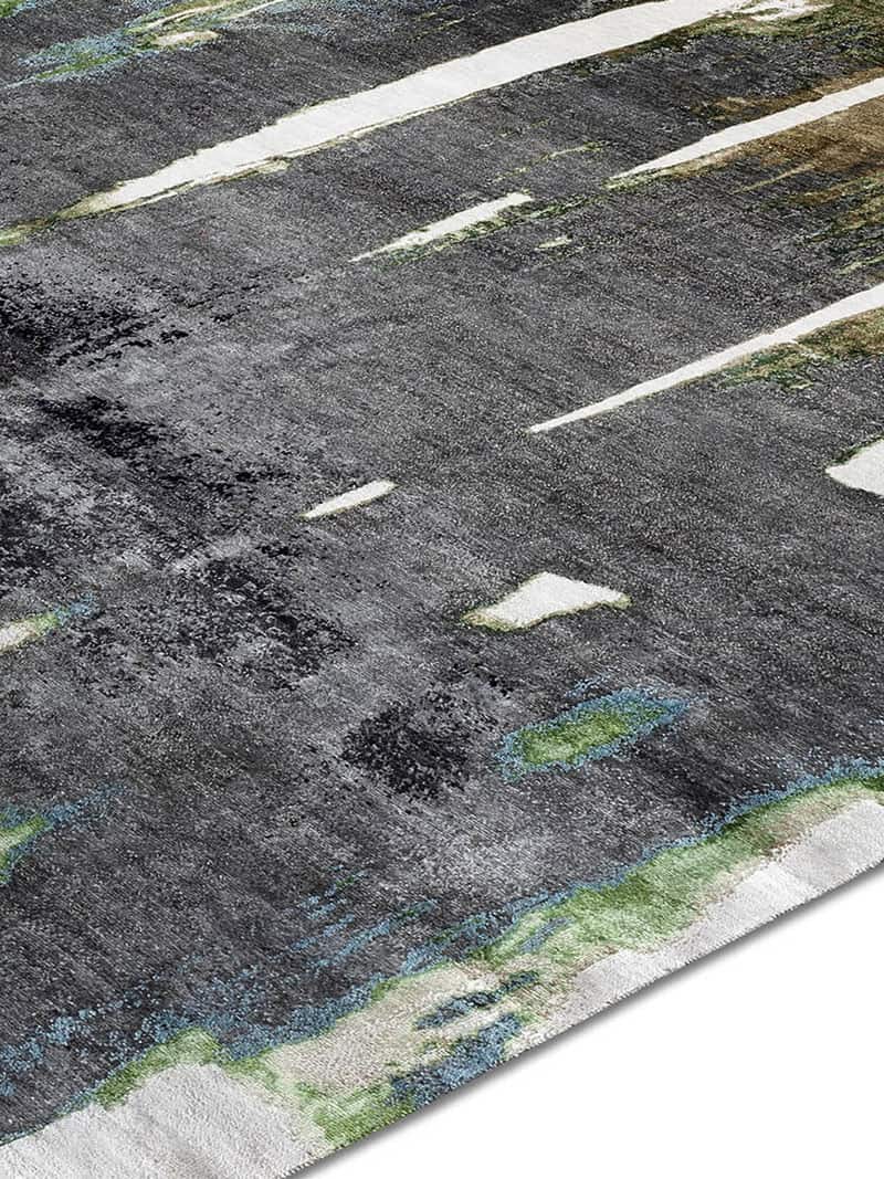 Tapis No. 04 Noir sur Beige