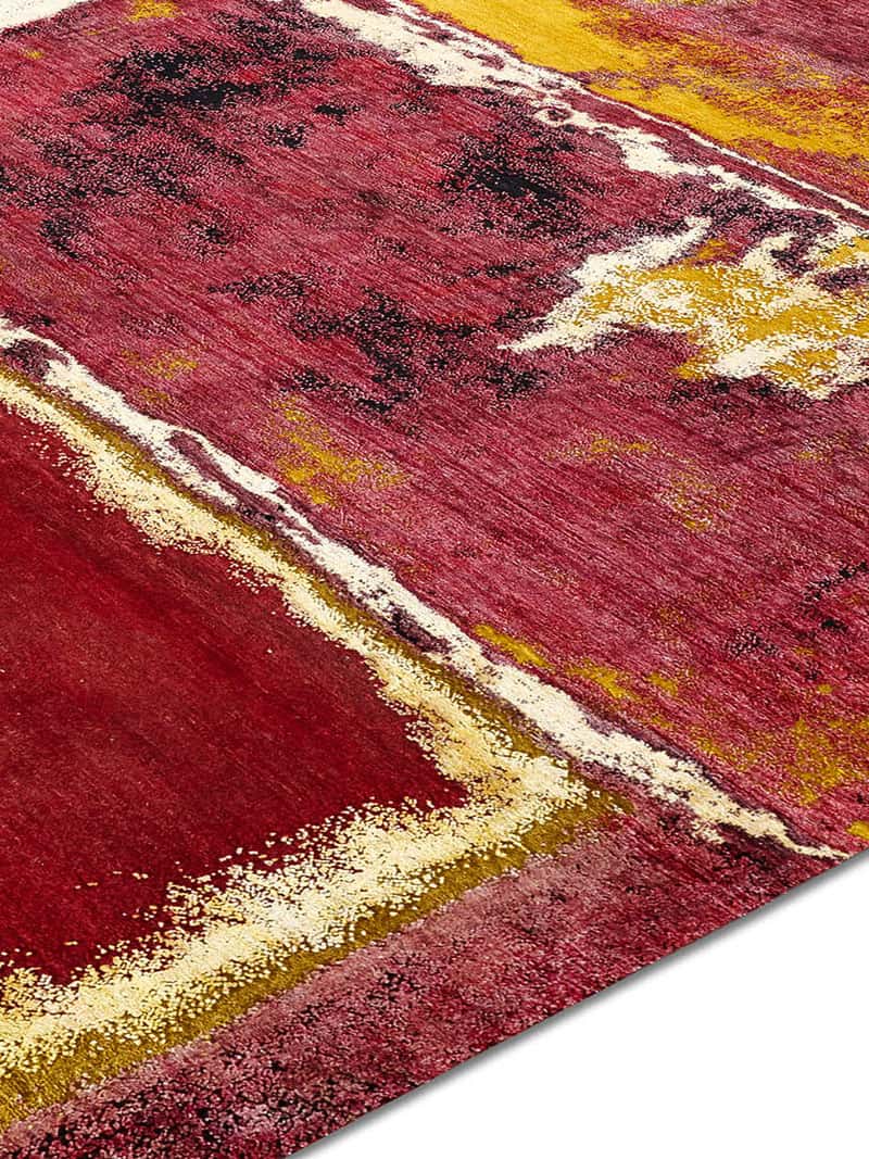 Tapis No. 15 Lune de Sang sur Rouge