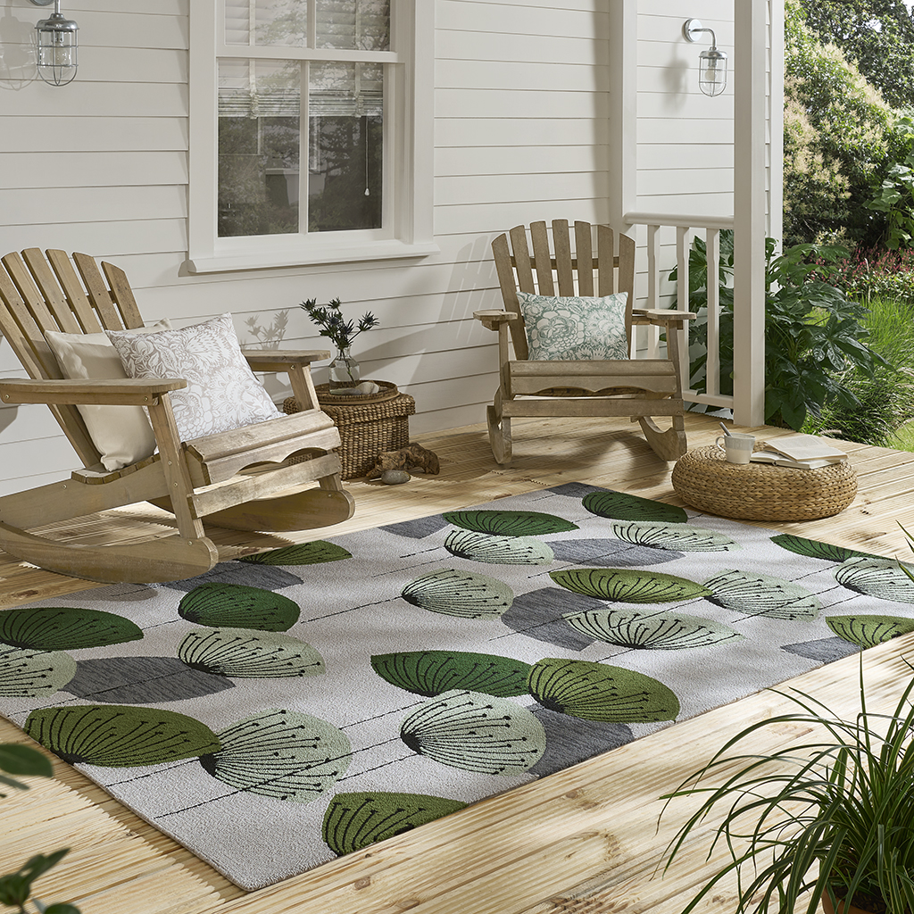 Tapis d’extérieur Dandelion Clocks Vert Botanique