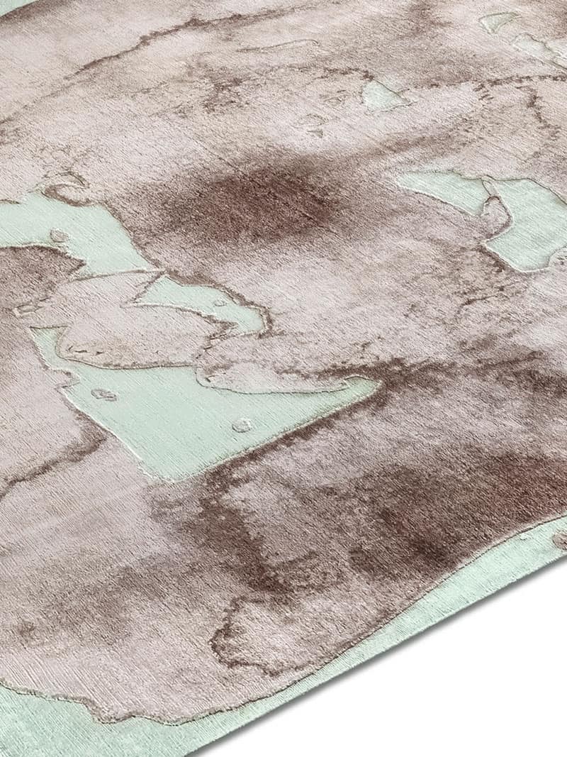 Tapis noué main Mono Marron