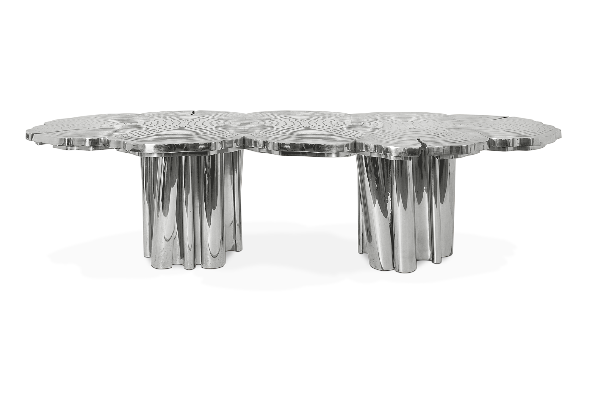Table À Manger Artisan Inox | Dimensions: L 350 cm