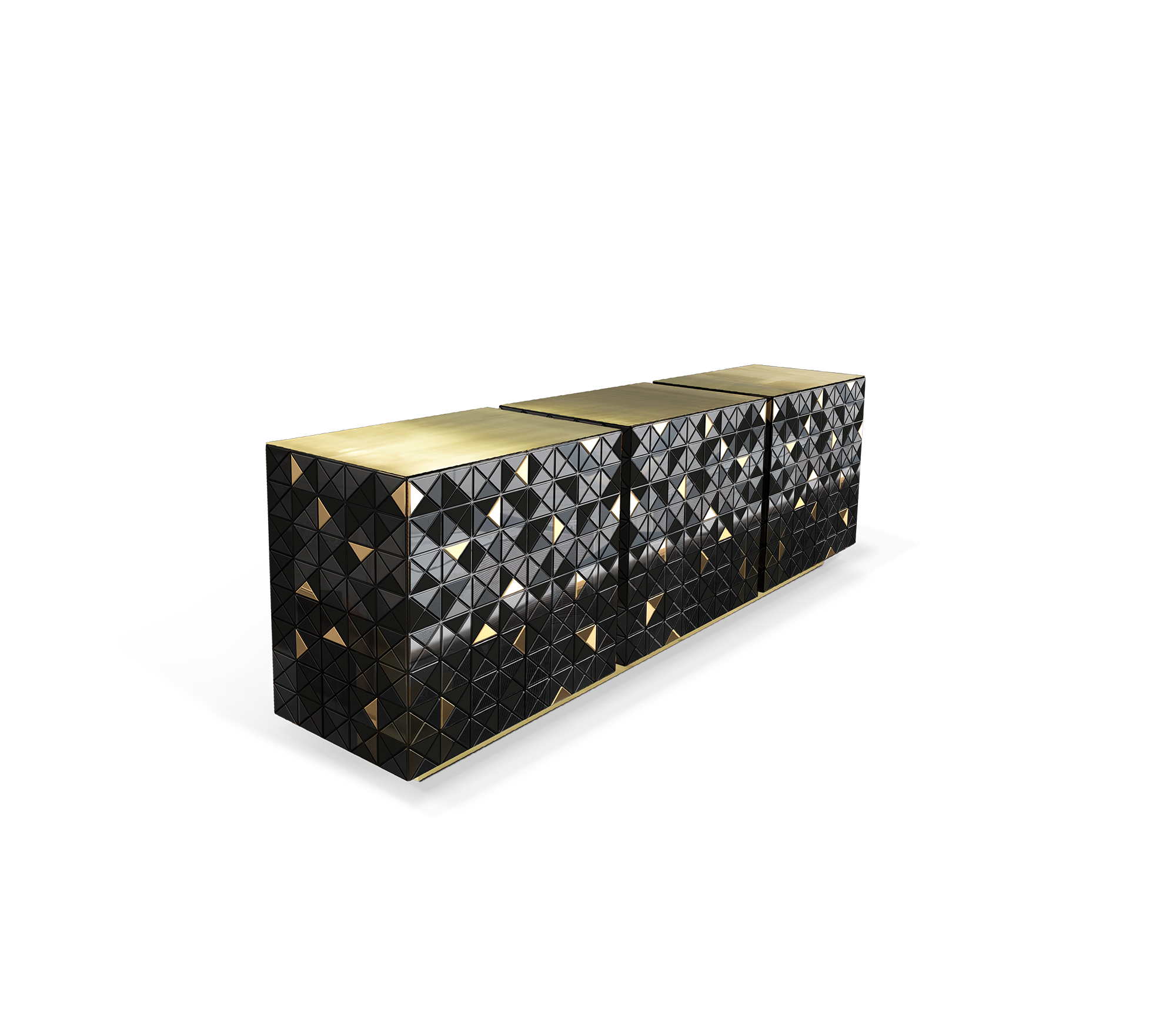 Buffet Noir & Or Mosaic