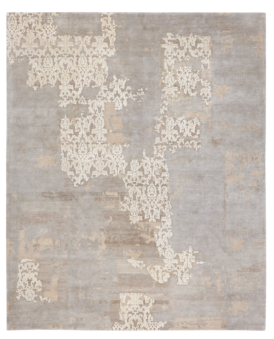 Tapis Boro 10 Gris | Taille: 350 x 450 cm