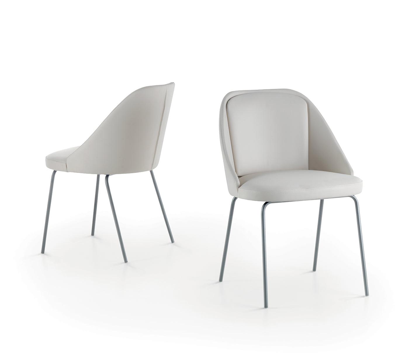 Chaise en cuir Amy