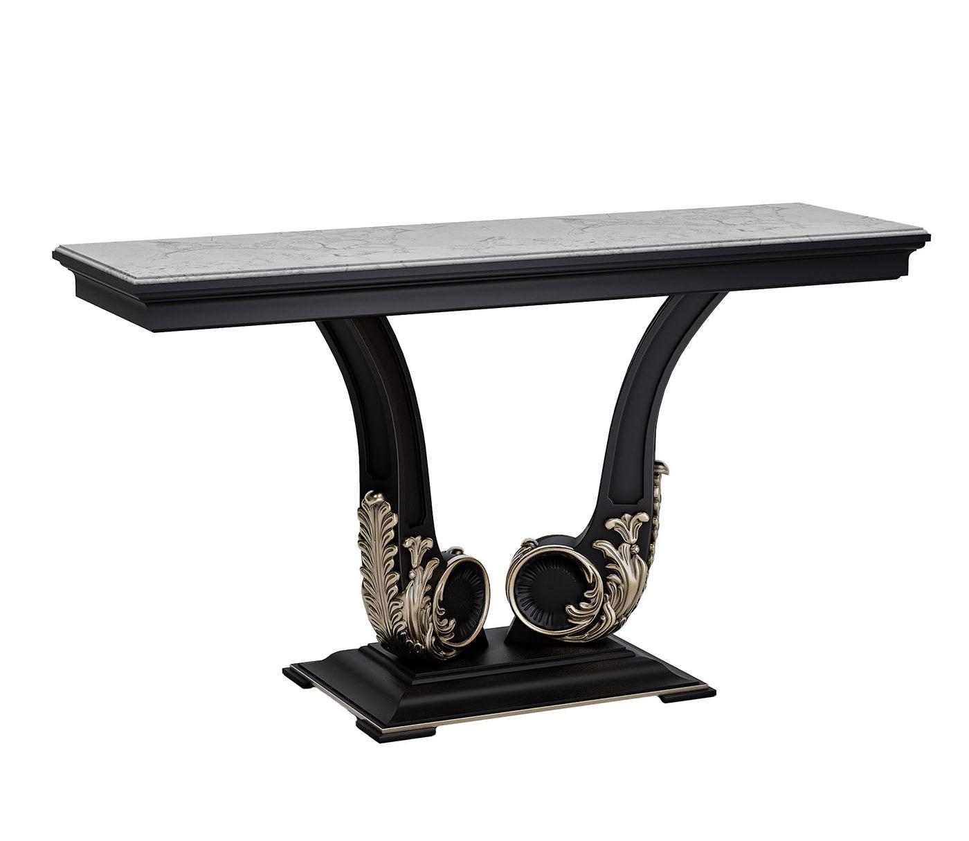 Console avec plateau en marbre