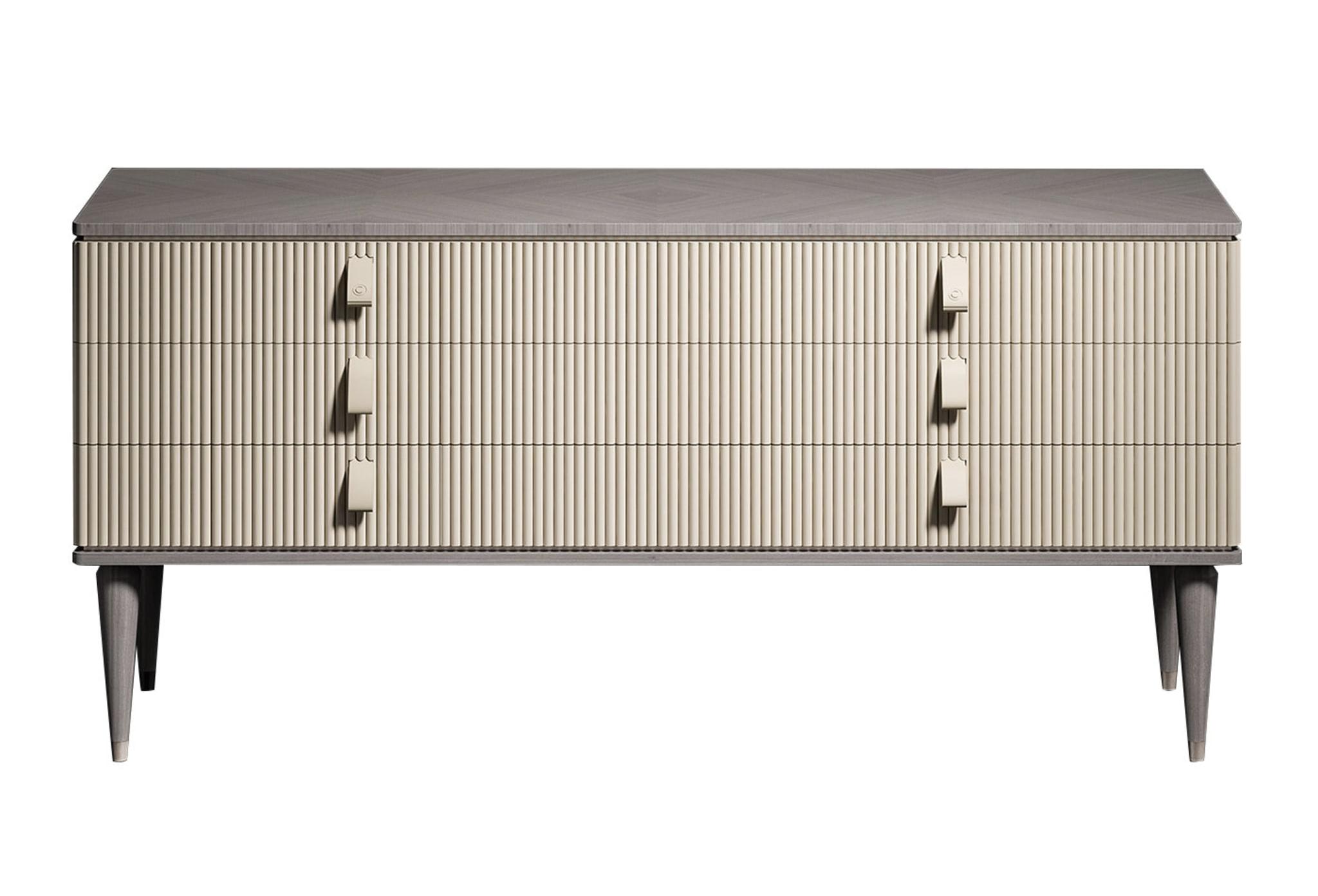 Commode Cocoon Beige et Grise