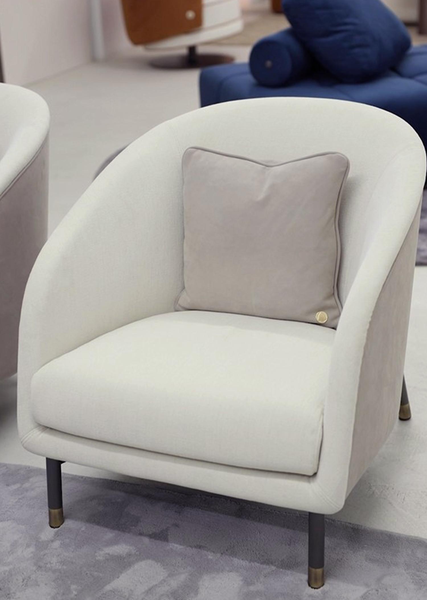 Fauteuil en bouclé Ralph