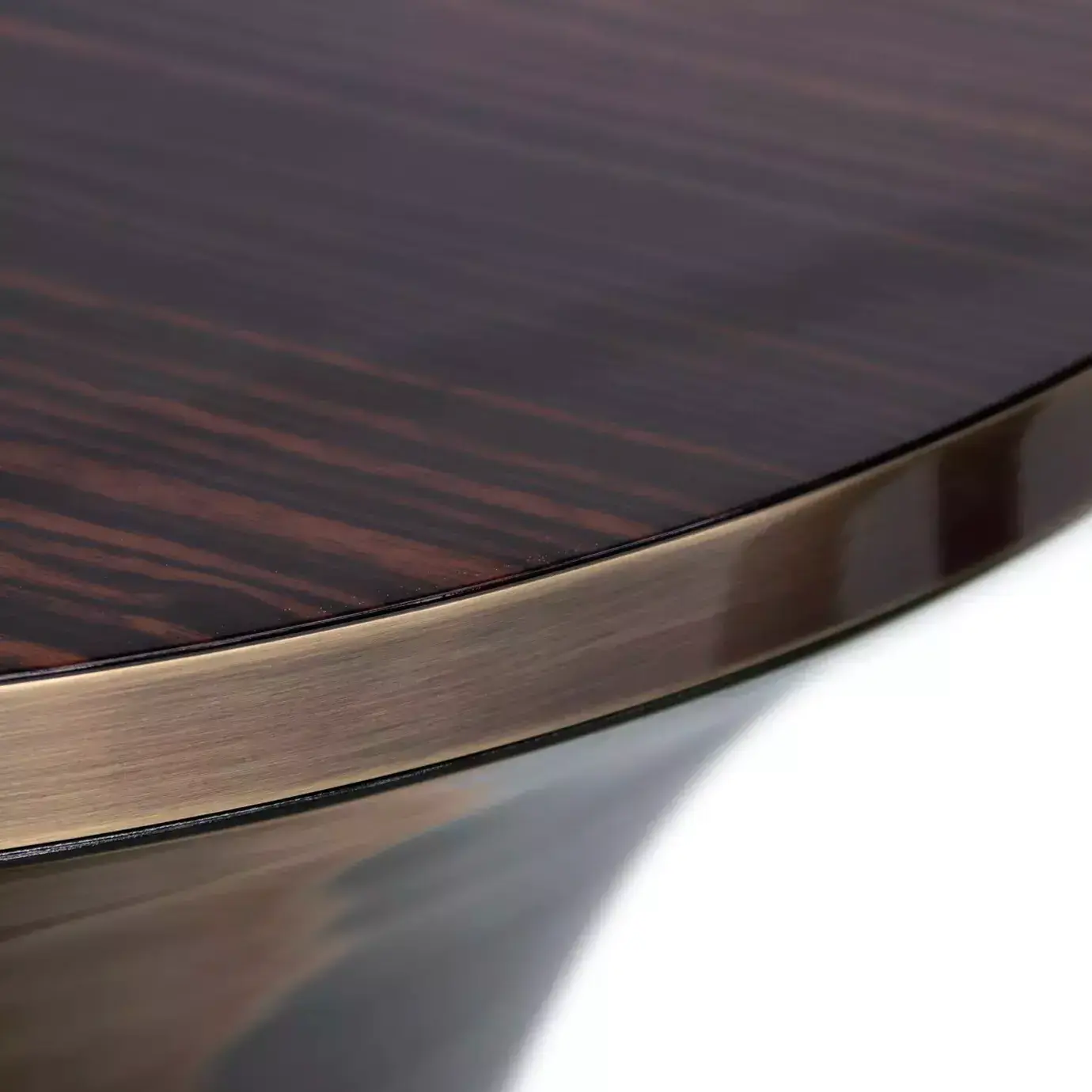 Table d’Appoint Yasmine Feuille d’Or Vieillie