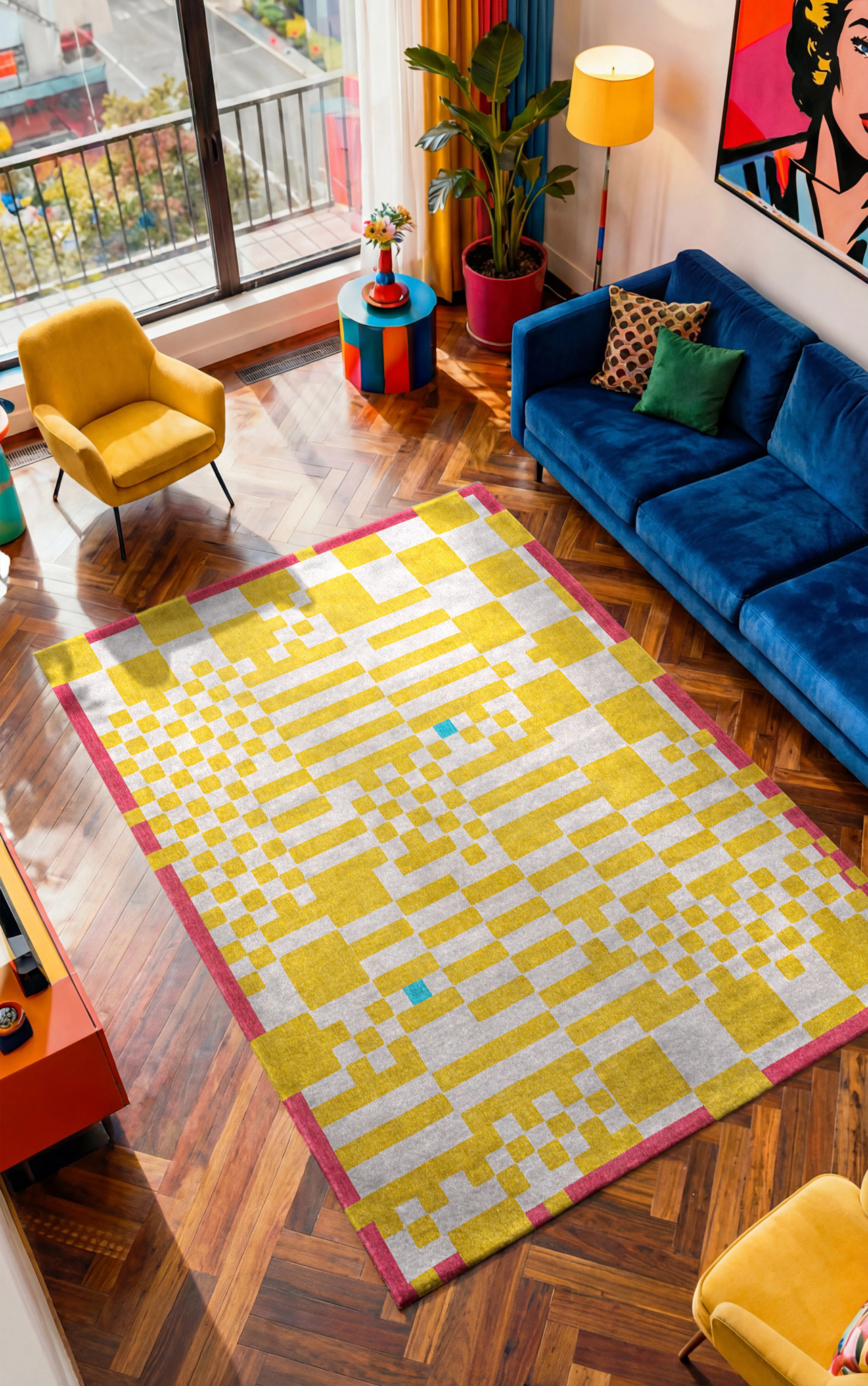 Tapis Chess Cupcake | Taille: 170 × 240 cm