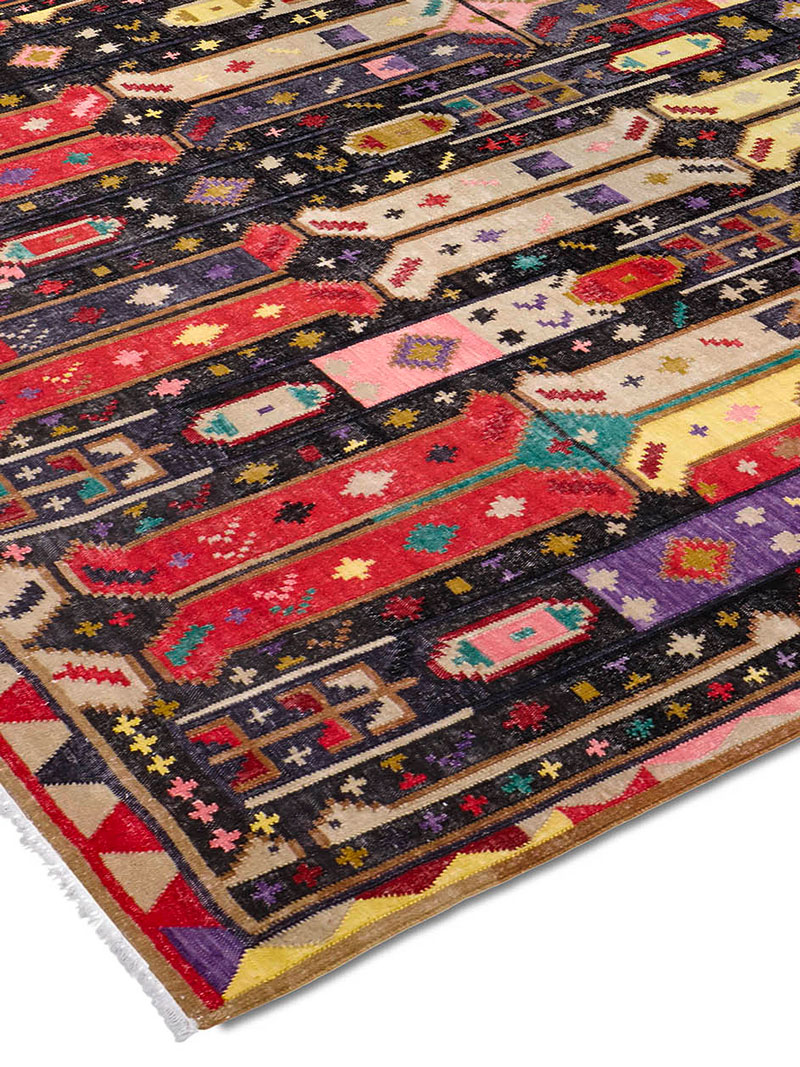 Tapis de luxe fait main Tissage Plat
