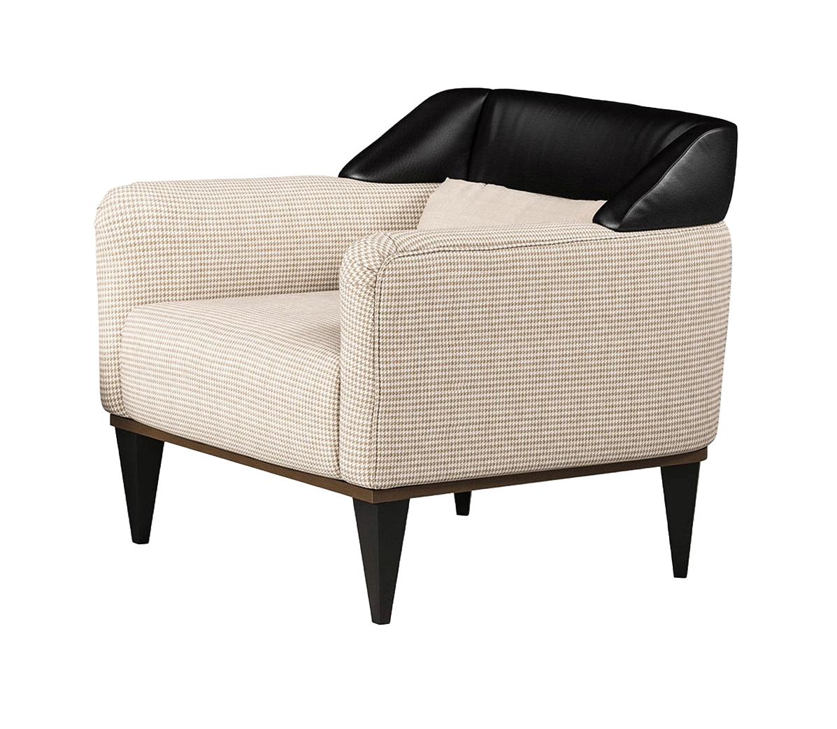 Fauteuil Occasionnel Noir / Beige