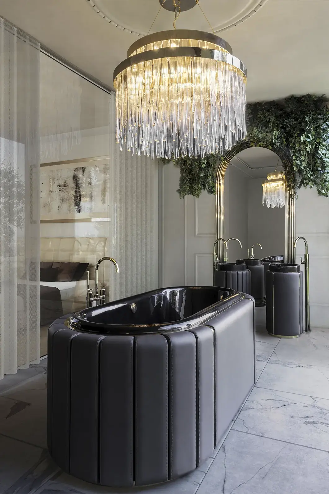 Lavabo Sur Colonne Imperial Black