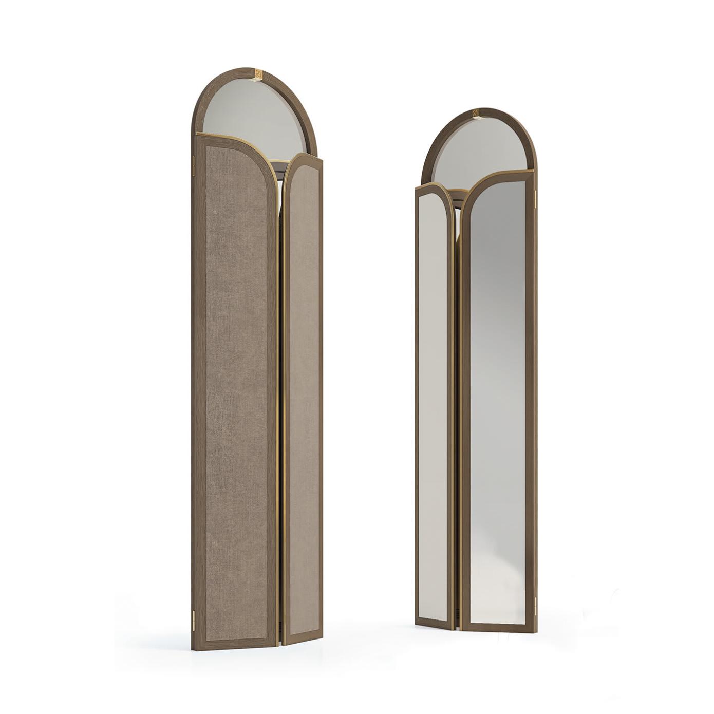 Paravent Élégance Avec Miroir