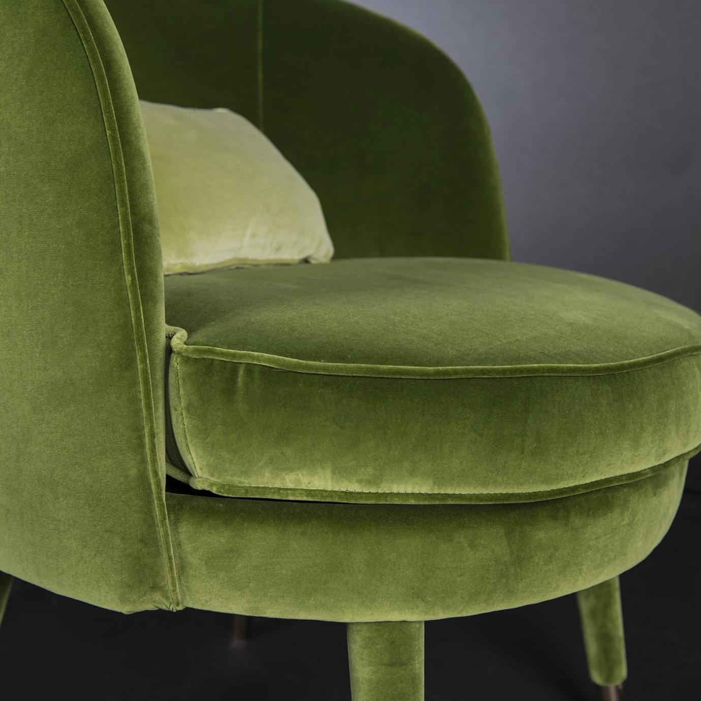 Fauteuil Vivien vert olive