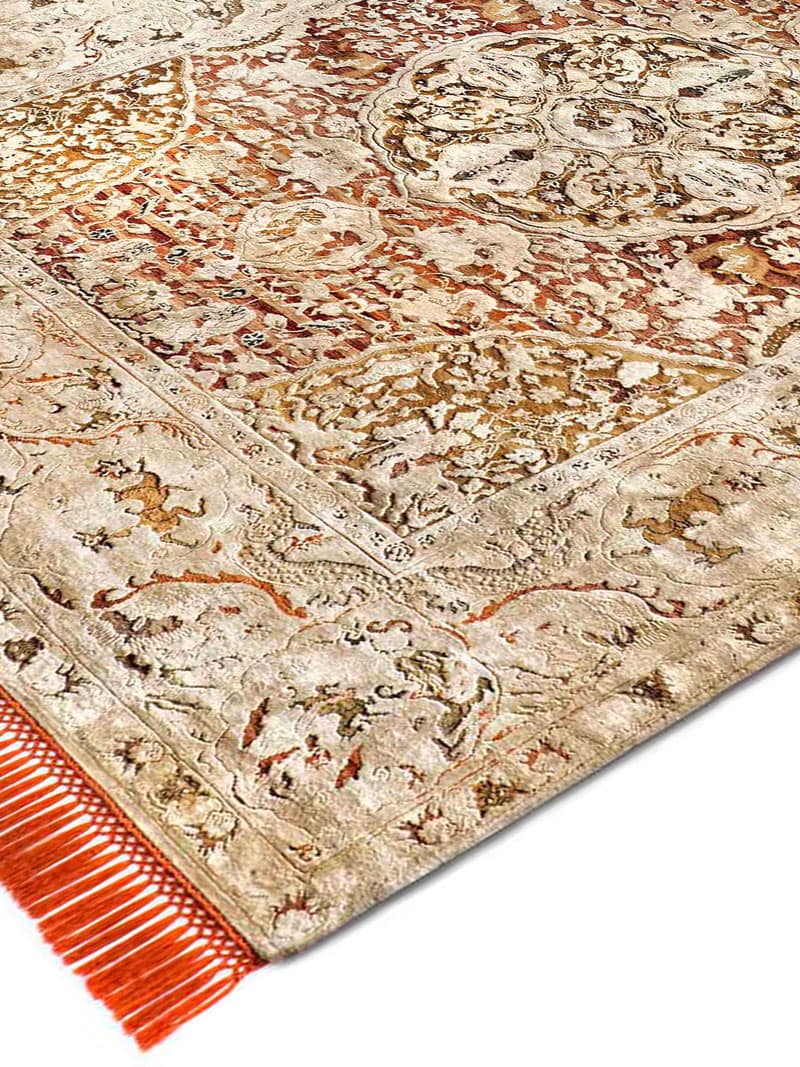 Tapis noué main de luxe Or