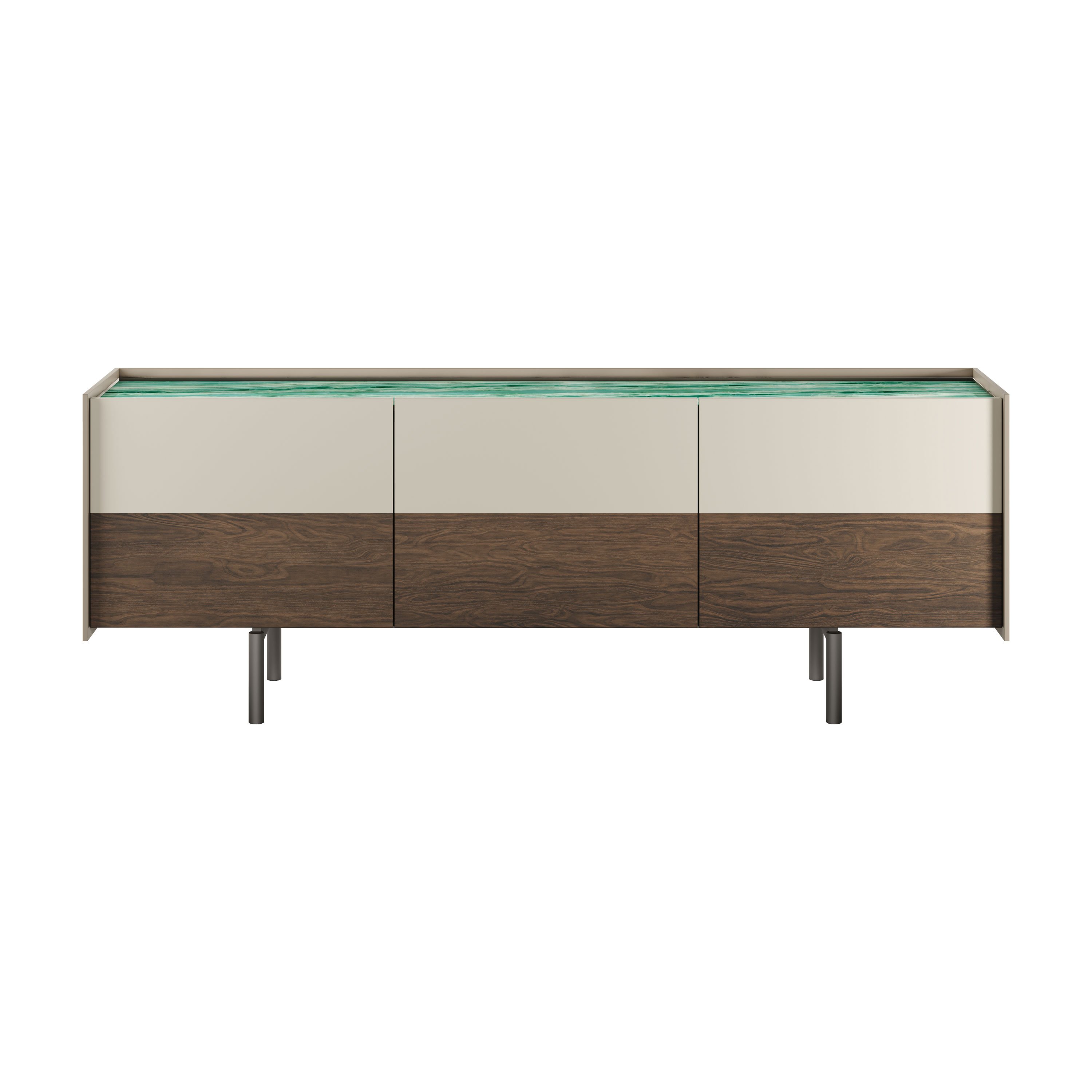 Buffet Acadea à trois portes en verre