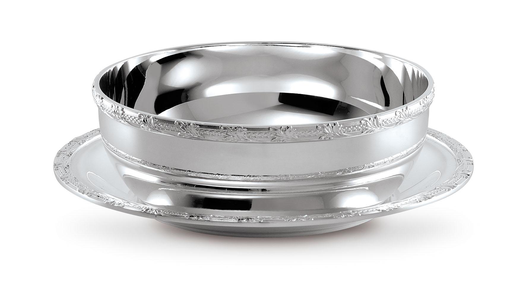 Rince-Doigts Royal Silver Avec Soucoupe