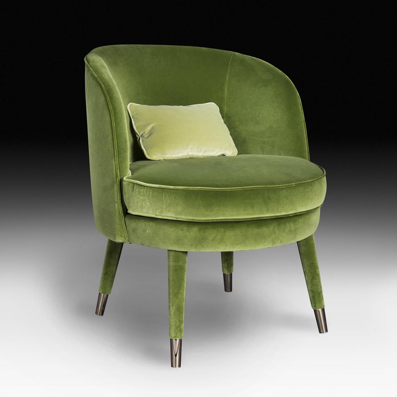Fauteuil Vivien vert olive