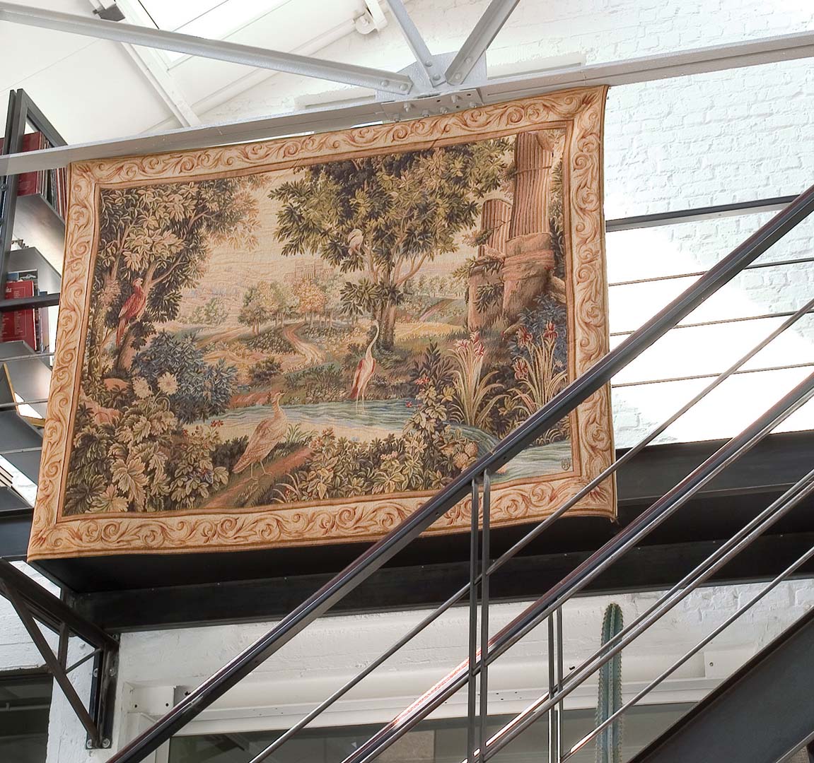 Tapisserie Verdure Horizontale aux Oiseaux