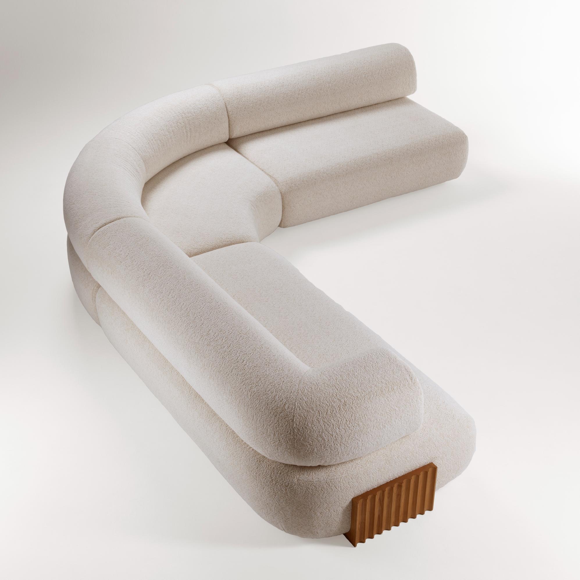 Canapé modulable Carmel en bois