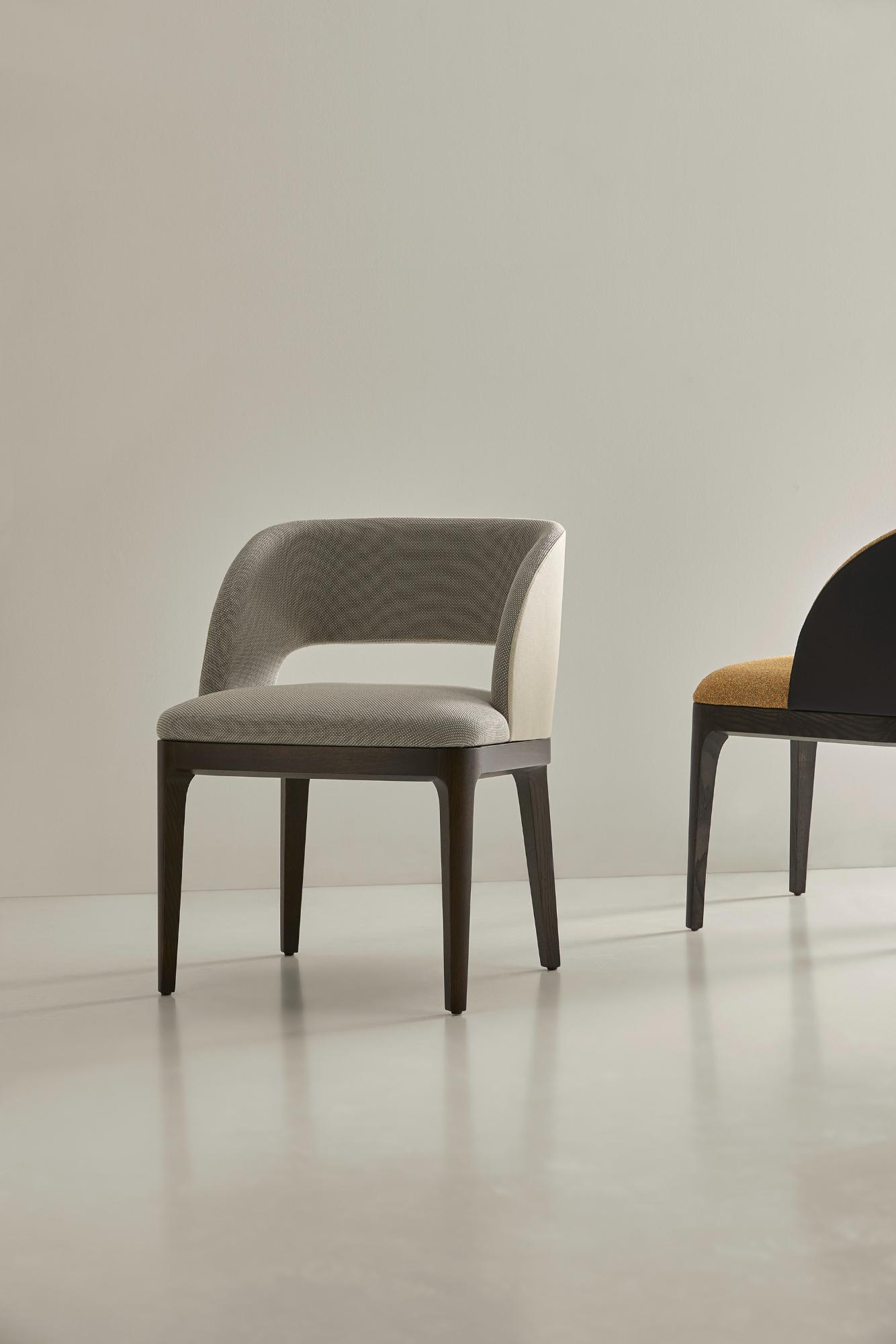 Chaise de salle à manger Amira Grise
