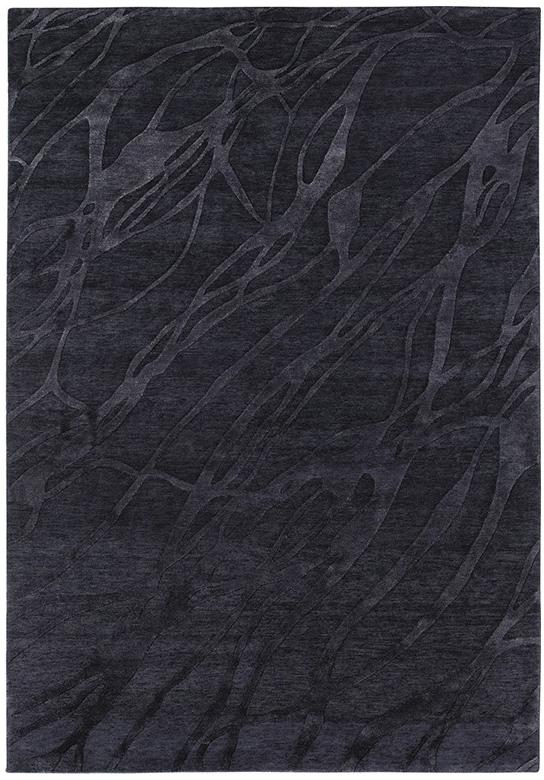 Tapis Moderne Bleu Noué à la Main