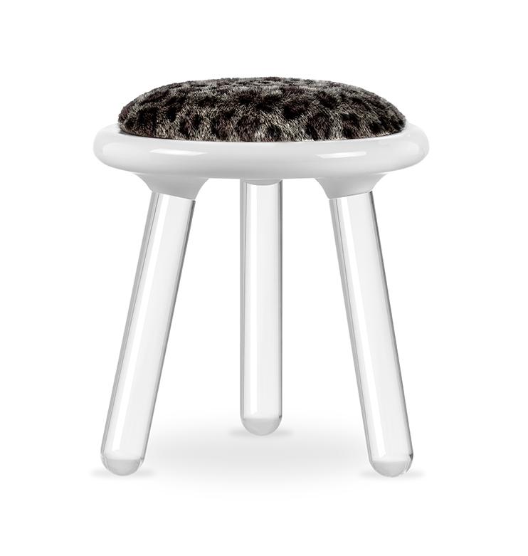 Tabouret enfant Illusion Léopard