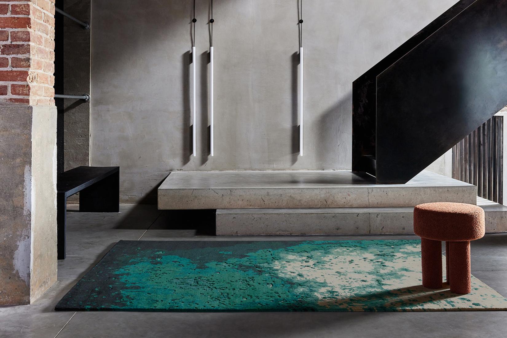 Tapis Dip turquoise profond | Taille: 300 x 400 cm