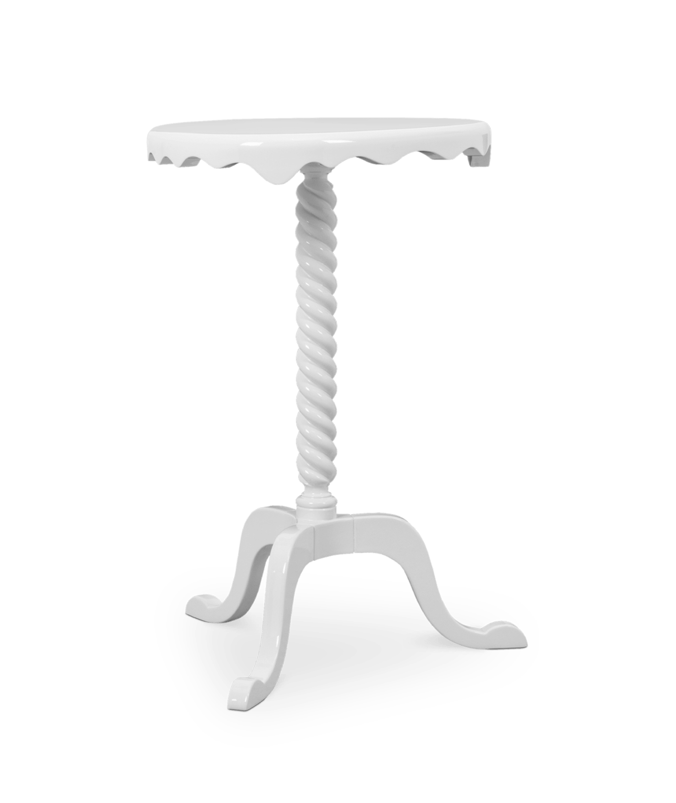 Table d'Appoint Ottoman Blanche