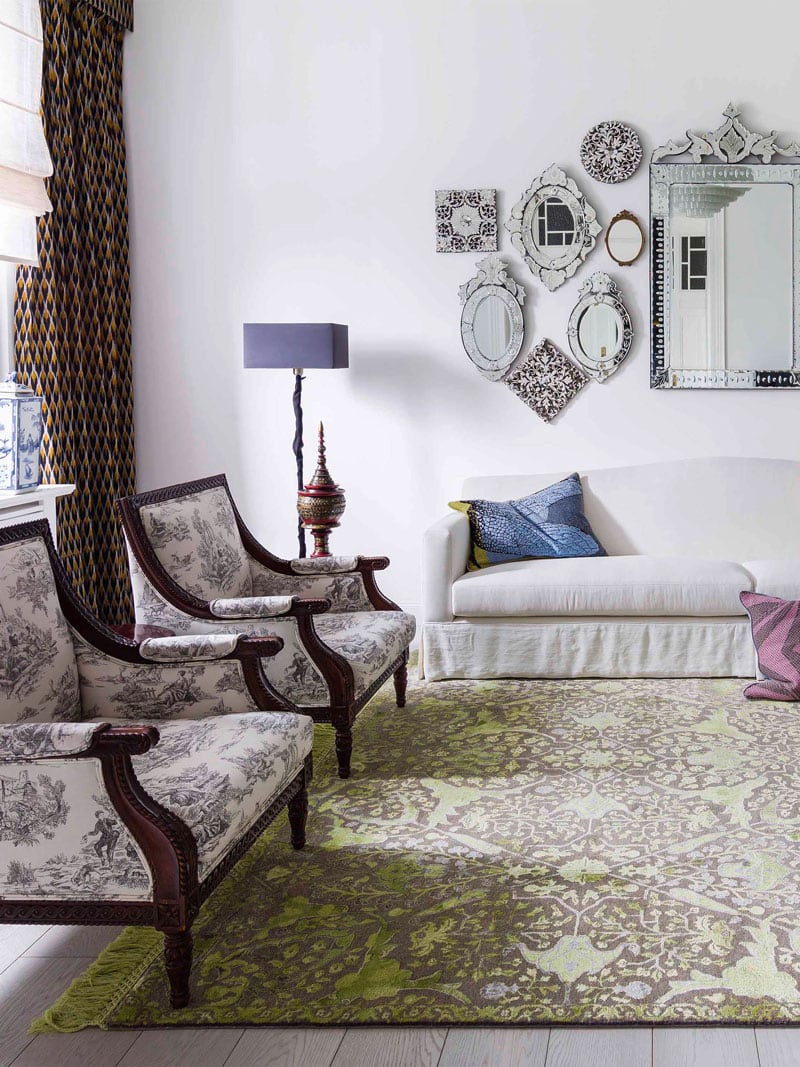 Tapis de luxe Teheran Vert