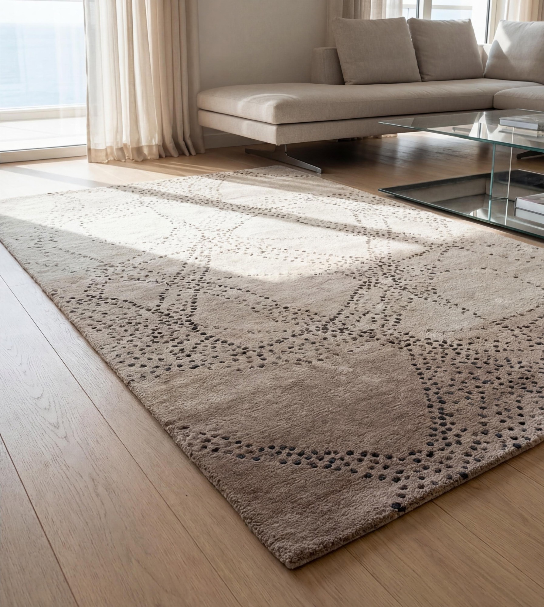 Tapis artisanal Pale Network | Taille: 170 × 240 cm