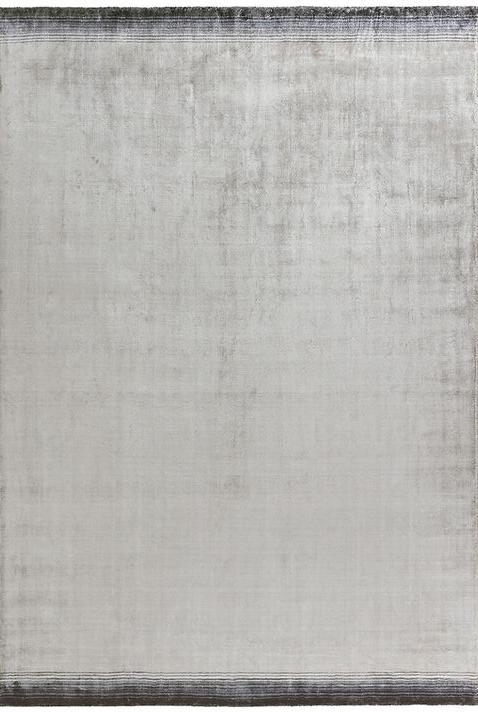 Tapis en Viscose Lichen Tissé à la Main