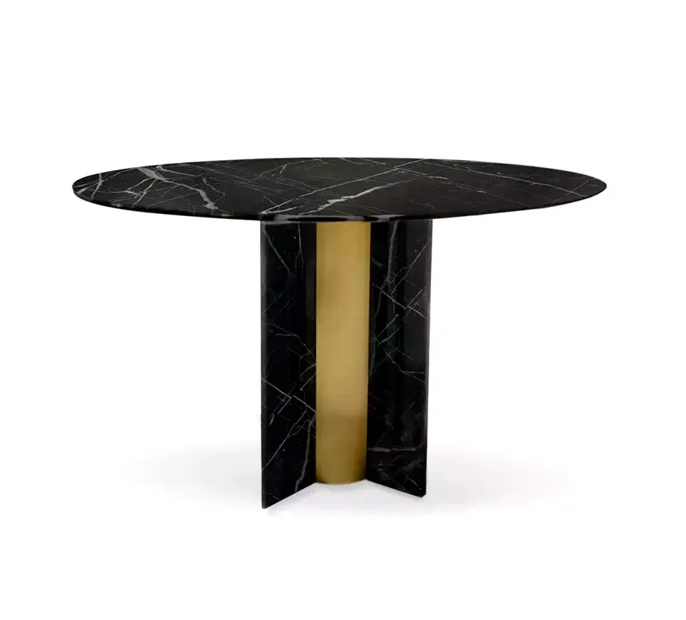 Table de Salle à Manger Paris Marbre Nero Marquina