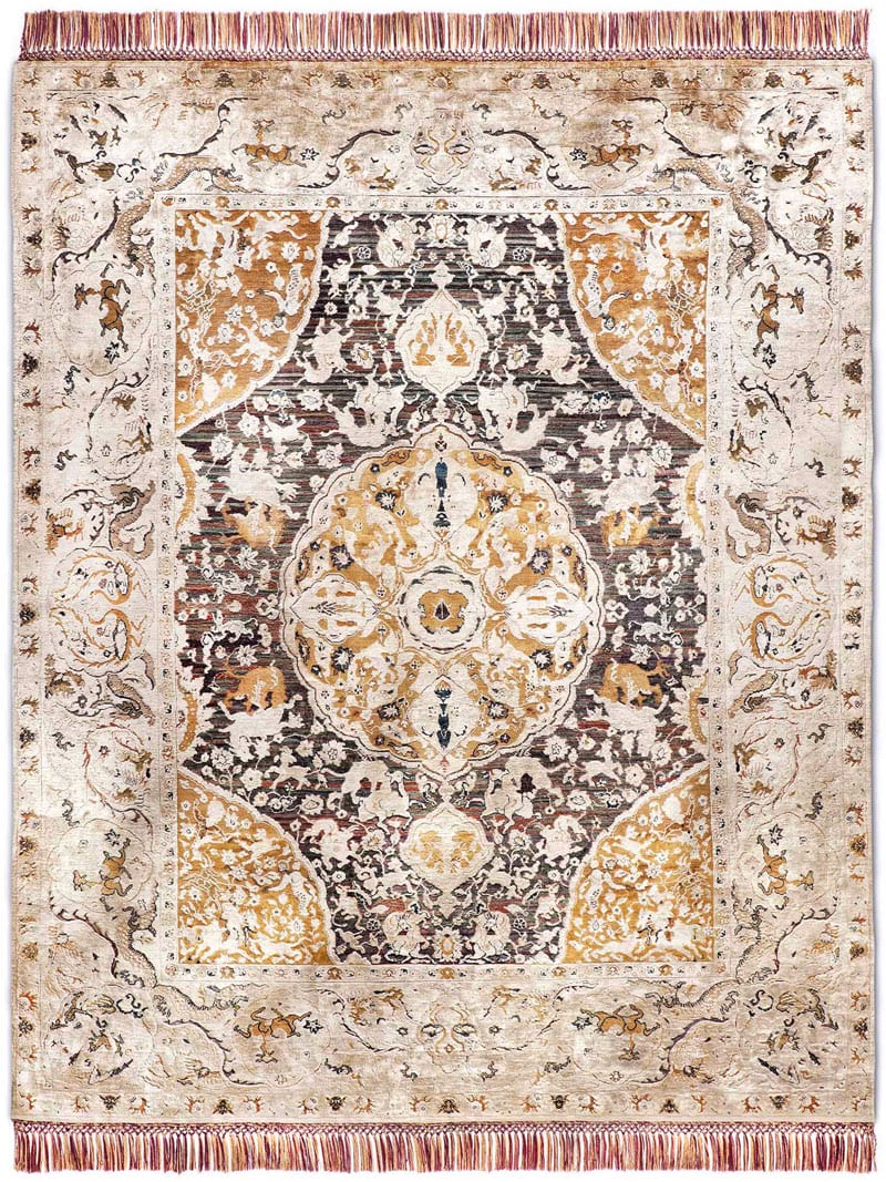 Tapis noué main Gold Luxe