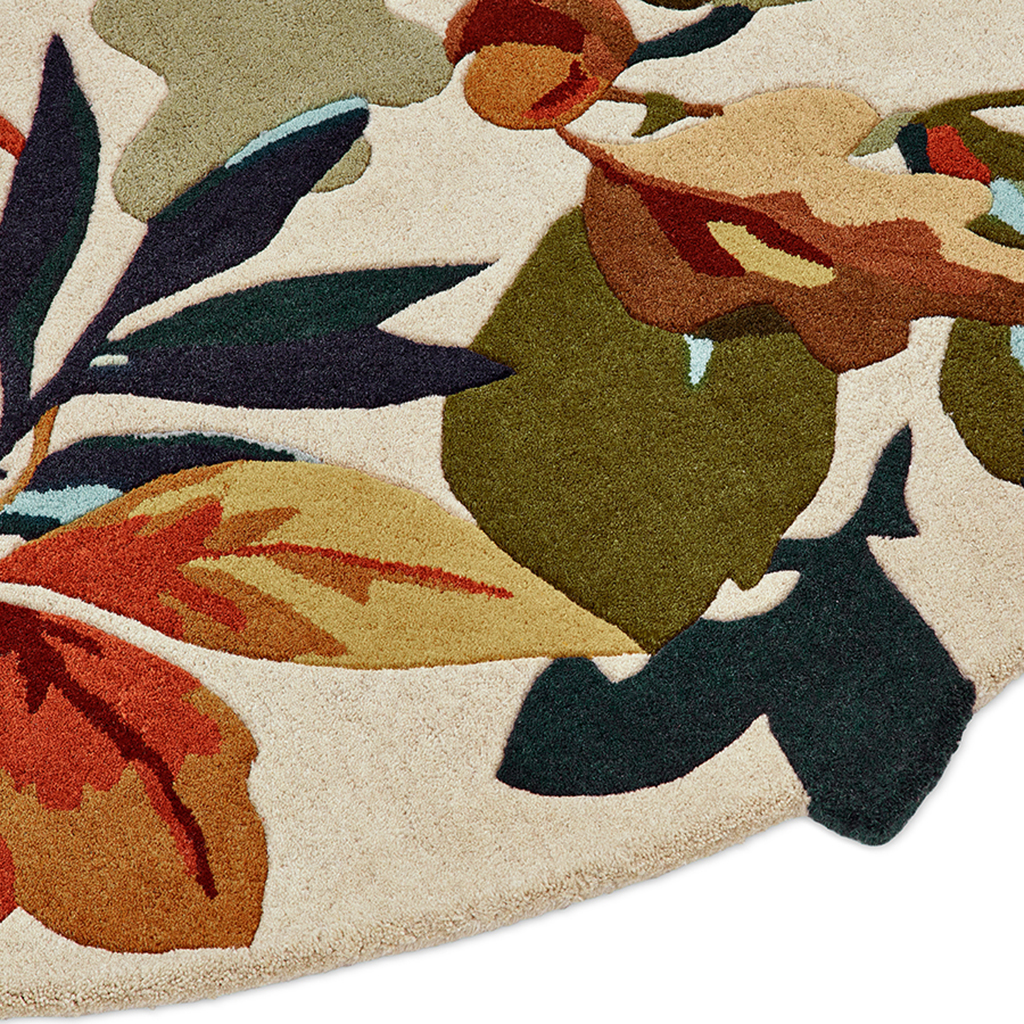 Tapis rond Robin's Wood Marron Rouille 146501