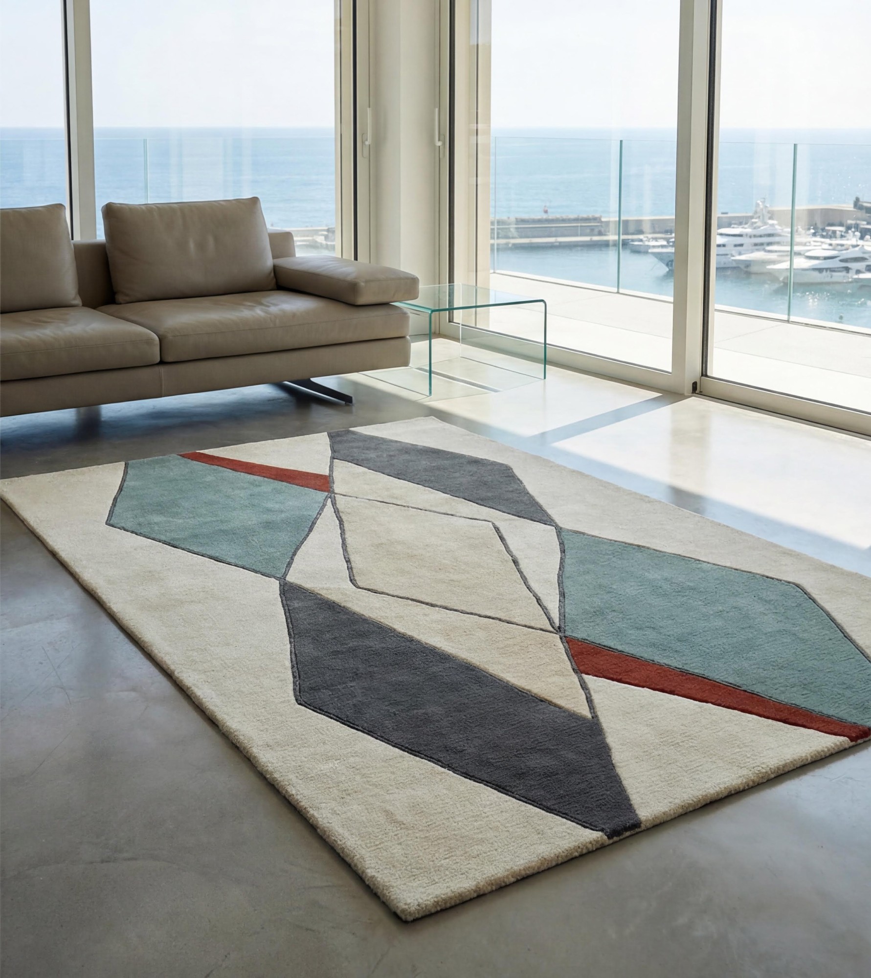 Tapis artisanal Diamond Passage | Taille: 170 × 240 cm