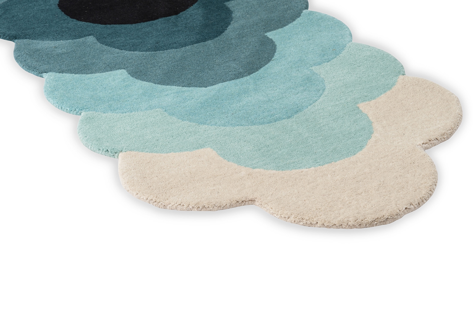 Tapis Optical Flower Sarcelle