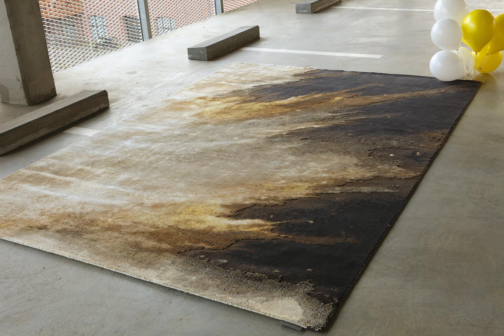 Tapis Feu ton brûlant