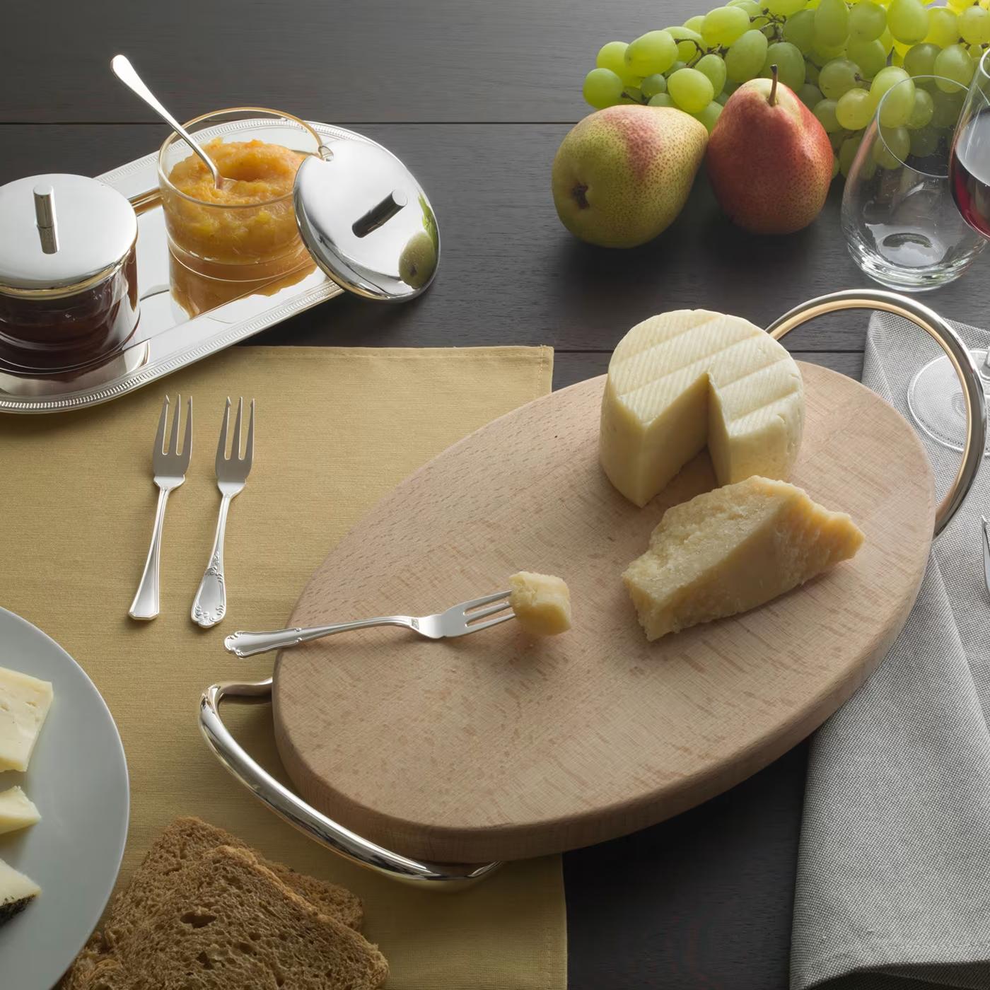 Duo De Pots À Confiture Avec Plateau De Service Argenté