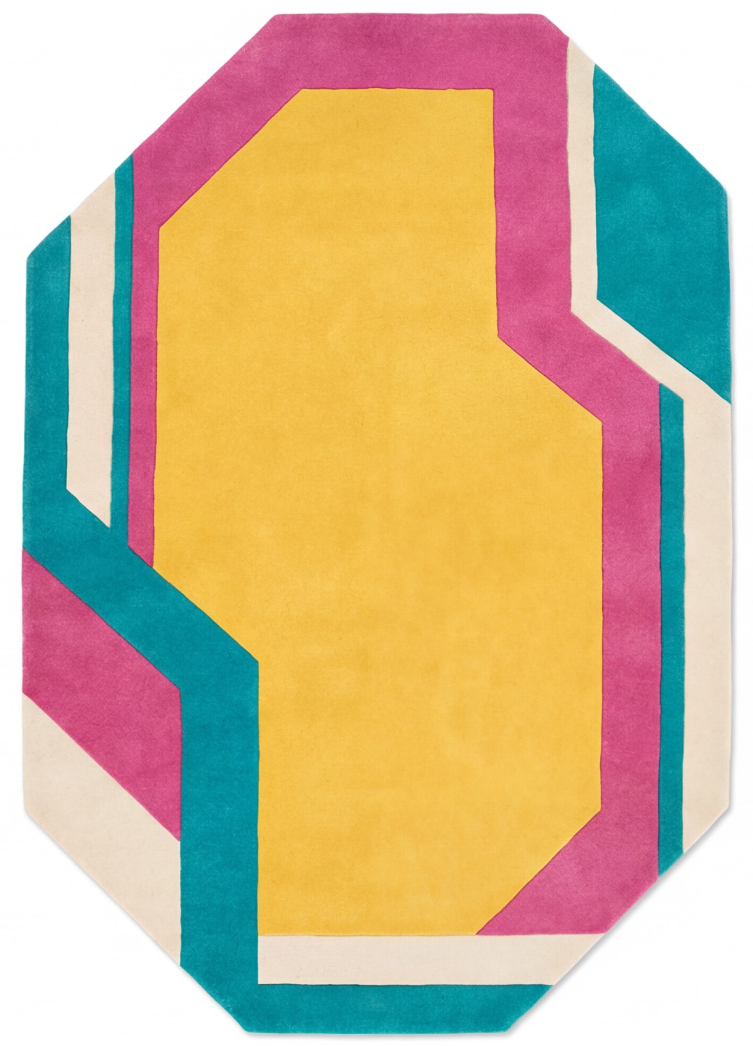 Tapis artisanal Prism Frame | Taille: 170 × 240 cm