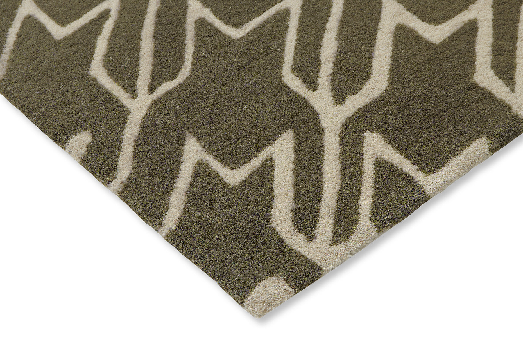 Tapis Houndstooth Gris